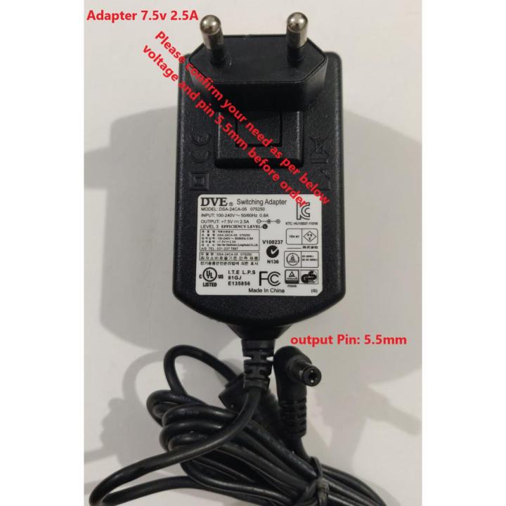 EU/US  7.5V 2.3A Lead Acid Battery Charger Power Charging Adapter Smart Charger For 6V 4AH 4.5AH 5AH 7AH 10AH 12AH battery 6v battery charger / 6v charger for bike or Motor car/ 6v Charger for Motor Cycle
