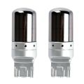 2Pcs Chrome 7440 T20 144SMD Amber Canbus Error Free LED Lamp Bulb Turn Signal Light. 