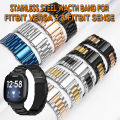 Stainless Steel Metal Watch Band For FITBIT Versa 3 and FITBIT Sense Smart Watch. 