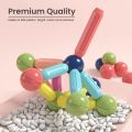 Magnetic Building Blocks for Kids Construction Toys for Boys and Girls, Large Size Magnetic Sticks and Balls  Set for Kid’s Early Educational Learning (25PCS). 