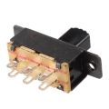 10 Pcs SS22F25-G7 2 Position DPDT 2P2T Panel Mount Mini Slide Switch Solder Lug. 