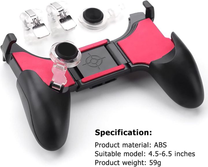 Amazing 5 in 1 - Ak66 - W11 Pubg Controller 4 finger controller 2 finger controller Mobile Phone Gamepad Handle Joystick Trigger AK16 Max Controller