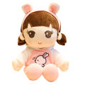 Ragdoll doll cute little girl raw plush toy doll princess children sleeping pillow doll bed. 