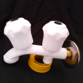 Water Tap Double BIBcock For Toilet Shower with Brass bush and Spindle High Quality. 