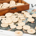 SF 50pcs 15mm/20mm/25mm Wooden Buttons Heart Printing Sewing Buttons Knitting Sweater Buttons Kids Clothes Decor Replacement Buttons Sewing Accessories. 