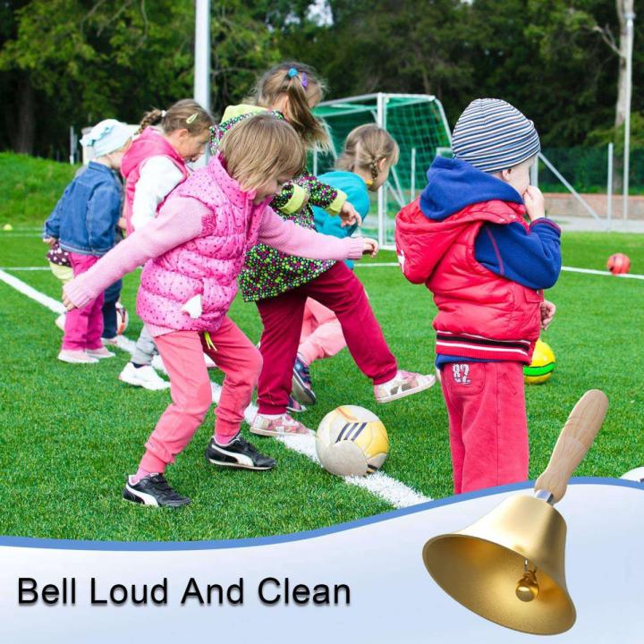 Wooden Handle Bell-1 x hand bell-en & Wood color