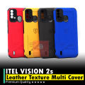 iTel Vision 2s Back MultiCover Soft Texture Leather Style Vision 2s Case For Boys. 