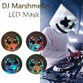 Light Up DJ Marshmello Mask Light Up 7 Color Halloween Cosplay Mask. 