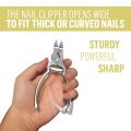 Double Spring Cantilever Toe Nail Clipper Heavy Duty Spring Lock Mechanism Nail Cutter For Thick Nails Finger Foot Podiatry Curved Blades Nipper, Professional Stainless Steel Heavy Duty Cantilever Nail Clipper Toenail Cutter. 