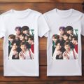 BTS T Shirt  for Men and Women BTS Members T-Shirt Unisex Color White. 