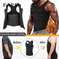 Men Corset Vest Men's Slimming Body Shaper Vest with Zipper Tummy Control Shapewear Top for A Sleek Look Slimming Vest. 