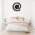 Sign Symbol with Numbers Wood Wall Clock | Laser Cut Craft For Home Office Wall Decor | Made of Imported Wood, | 16 by 16 Perfect Size | Clock for Rooms | With Intricate Carvings and Designs | Beautiful and Elegant Wooden Wall Clock.. 
