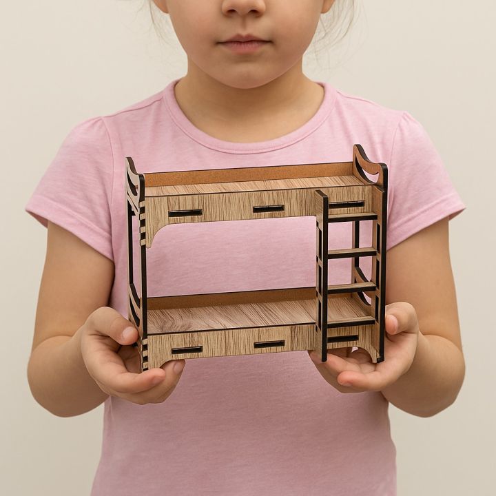 Dubble Bed For Doll | Doll House Furniture For Kids