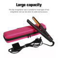 Heat-Resistant Hair Straightener Storage Bag Portable Hair Curler Travel Case. 