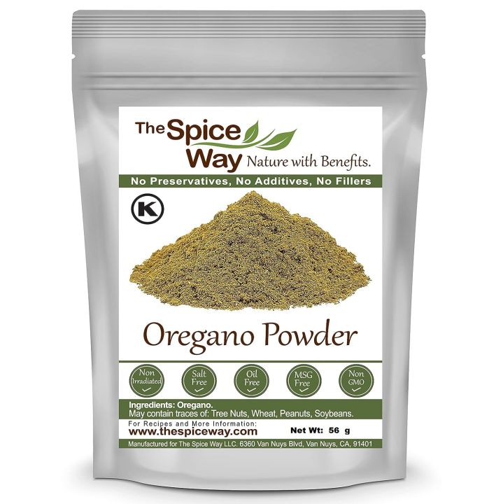 The Spice Way Oregano Ground - (56 gm) dried oregano herb leaves powder