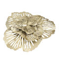 Metal Wall Decor Modern Stylish Triangular Ginkgo Flower Iron 3D Wall Sculpture for Living Room Bedroom Hall. 