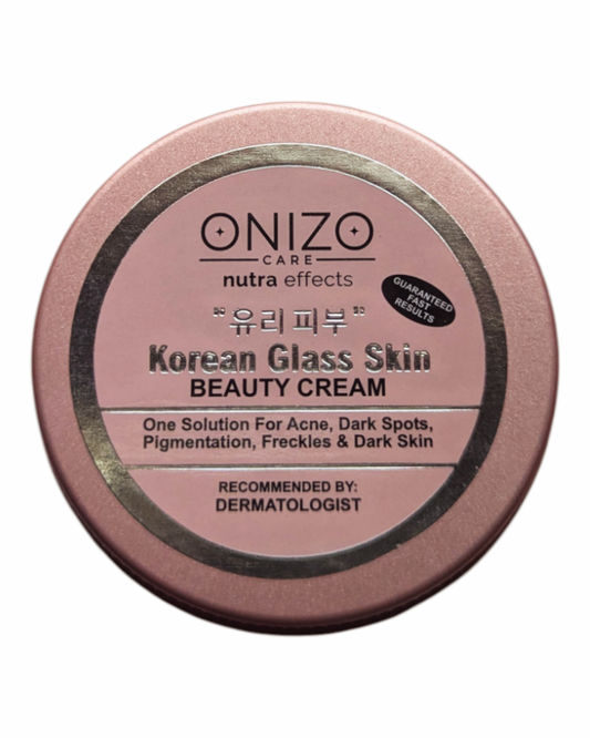 ONIZO CARE - NUTRA EFFECTS KOREAN GLASS SKIN BEAUTY CREAM GUARANTEED FAST RESULTS ONE SOLUTION FOR ACNE,DARK SPOTS,PIGMENTATION, FRECKLES & DARK SKIN (RECOMMENDED BY DERMATOLOGIST - GR.WT 50GMS)