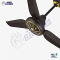 PAK FAN AC DC Ceiling Fan Inverter Fan Saviour Model App and Remote-Control Copper Winding- 56 inches - Black Matt color. 