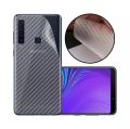 SAMSUNG A9 2019 Carbon Fiber Back Anti Fingerprint Sheet Skin Wrap Transparent. 