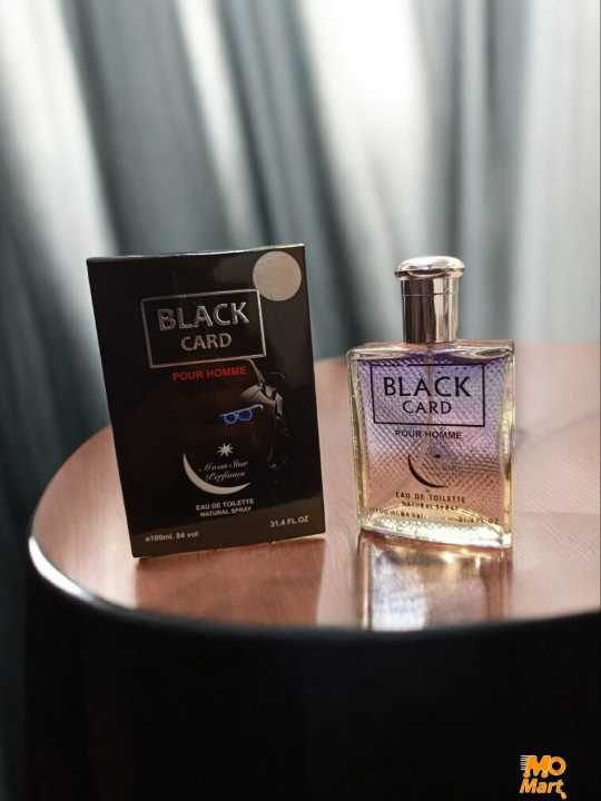 *Black Card* Perfume   * Qty 100 ml * Lasting upto 8 to 12 Hours * This Perfume Made of High Quality  * Crystal Spray bottle *