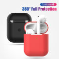 Only earphone case Ultrathin Case for Air Pods Soft Silicone Case for earphone Shockproof Protector Case for earphone Cover Earphone Case Soft Silicone Protective Case Cover for Apple earphone charging case Portable Slim cases with Keychain air Pods hang. 