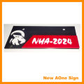 stylish acrylic bike number plate. 