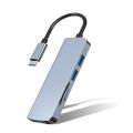 USB 3.0 Hub Docking Station Low Delay Splitter Computer Keyboard U-Disk Adapter Converter For Home Office Type-C. 
