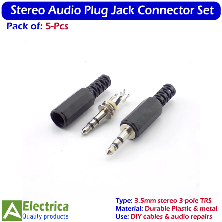 5pcs%203-Pole%203.5mm%20Audio%20Plug%20Jack%20Connector%20for%20Headphones,%20DIY%20Cables%20&%20Audio%20Projects%20by%20Electrica%20-%20Image%202
