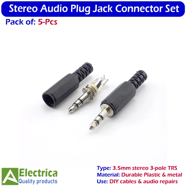 5pcs%203-Pole%203.5mm%20Audio%20Plug%20Jack%20Connector%20for%20Headphones,%20DIY%20Cables%20&%20Audio%20Projects%20by%20Electrica%20-%20Image%202