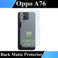Oppo A76 Back Protector Carbon Fiber Matte Soft Skin Sheet For Oppo A76. 