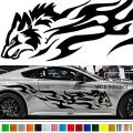 "2 Pcs" Wolf car Sticker car Vinyl Side "Left / Right" Graphics car vinyl graphic Car Stickers Decals 【8 Colors to Choose from】 Japan Quality Fast and Furious Lightning Car Styling. 