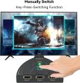 HDMI Switch, GANA 4K HDMI Splitter 3 in 1 Out, 3-Port HDMI Switcher Selector with Pigtail HDMI Cable,Supports Full HD 4K 1080P 3D Player, HDMI Hub Compatible with Fire Stick,HDTV,PS4 Game Consoles,PC. 