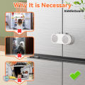 Baby Safety Refrigerator Lock for 2 Door Fridge and Cabinets | Baby Safety Lock for French Fridge - KiddieGuard. 