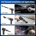 3-in-1 Rechargeable Cordless Vacuum Cleaner - Duster, Mopper, and Blower - Handheld Portable Vacuum Dust Cleaner for Home and Car - Mini Wireless Vacuum Cleaner and Blower - Perfect for Windows, Sofas, Carpet, Cars, Home, Office - Keyboard & Sofa Cleaner. 