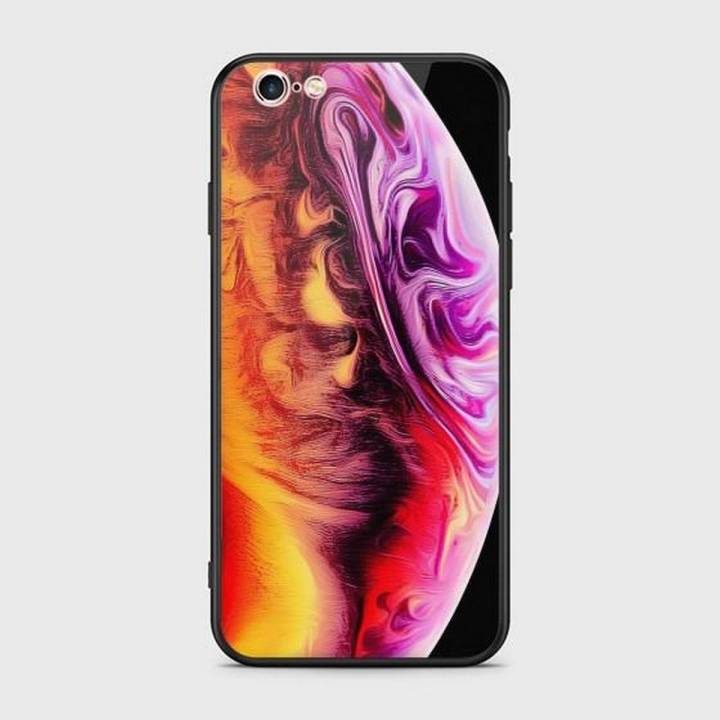 iPhone 6 Plus Cover - SkinLee HQ Infinity Glass Case (Soft) - Texture Colorful Moon - SKINLEE-578-1-457-7