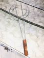 Roti Seekha- Roti Seekhana- Roti Chimta-Roti Grill-Roti Jali- -Stainless Steel Roti Sekha with long  Wooden Handle(Multipurpose use). 