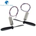 1set=2pcs DC3.7-4.2V 716 7*16MM Micro DIY Helicopter Coreless DC Motor With Propeller Great Torque High Speed Motor. 