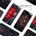 Hontinga Casing Case For OPPO A92 A52 Case Technology Circuit Board Explorer Exploration Theme Version Case Tempered Glass Back Cover Casing Hard Case For Boys Men. 