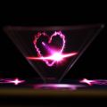 3D Holographic Hologram Display Pyramid Projector Video for Phone &Tablet pad. 