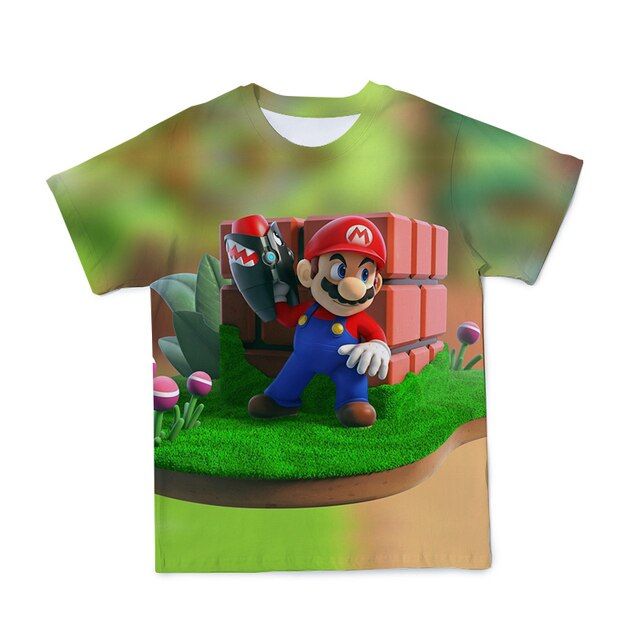 2021 موسم گرما میں گرم فروخت ہونے والی کارٹون ٹی شرٹ 3d پرنٹ شدہ مردوں کے بچوں کی ٹی شرٹ پیاری انداز کے آرام دہ اور پرسکون لباس 110-6xl