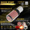 Double Point RED Led Light Bulbs For Car (2 Pcs) 1157 BAY15D For Brake Light Or Turn Signal Waterproof, High Quality, Super Brightness Hazard / Blinker led Lights. 