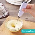 Mini Small Hand Electric Blender Egg Beaters Baking Cream Coffee Kitchen Tool - White. 