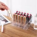 24 Grid Plastic Lipstick Transparent Jewelry Storage Box Makeup Organizer Holder. 