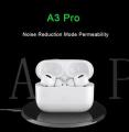 AirPods A3 Pro In-Ear Active Noise Cancellation Truly Wireless Earbuds With Charging Case. 