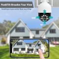 DEKCO DC5L 2K Security Camera Outdoor/Home, WiFi Outdoor Security Cameras Pan-Tilt 360 deg View, 3MP Dome Surveillance Cameras with Motion Detection and Siren, 2-Way Audio,Full Color Night Vision, Waterproof. 