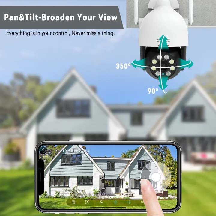 DEKCO%20DC5L%202K%20Security%20Camera%20Outdoor/Home,%20WiFi%20Outdoor%20Security%20Cameras%20Pan-Tilt%20360%20deg%20View,%203MP%20Dome%20Surveillance%20Cameras%20with%20Motion%20Detection%20and%20Siren,%202-Way%20Audio,Full%20Color%20Night%20Vision,%20Waterproof%20-%20Image%204