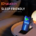 HATALKIN 3 in 1 Wireless Charging Station Compatible for Apple Products Multiple Devices Apple Watch ultra 8 7 SE 6 5 4 3 AirPods Pro 2 iPhone 14 13 12 11 Pro Max/X/XS/XR 8 Fast Wireless Charger Stand. 