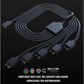 Cooler Master 1-to-5 ARGB Splitter Cable 5V  Support 3-pin Addressable RGB - LED Sync Cable. 