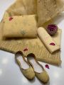 4-Piece Organza Suit with Stunning Sequence Work and Free Khussa. 