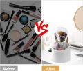 Upgrade your vanity with our Makeup Brush Holder – a sophisticated 360° Rotating Organizer. The clear cover and 5 compartments add glamour to your cosmetics storage, keeping essentials organized with ease. Elevate your beauty routine!. 
